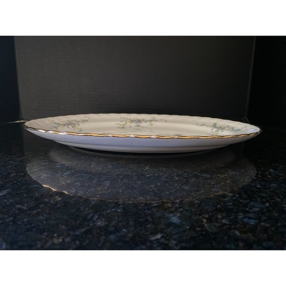 Pope Gosser Blue Floral 13" Platter - Picture 2 of 7